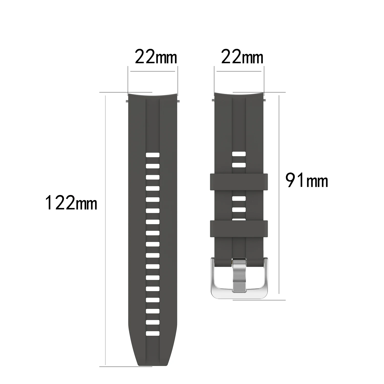 Cinturino da polso da 22mm per Xiaomi Haylou LS05S accessori per cinturini in Silicone di alta qualità bracciale di ricambio regolabile Correa