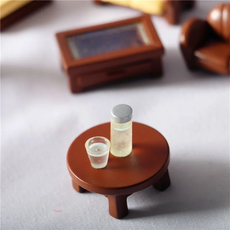 Simulation 1:12 BJD Dollhouse Pocket Furniture Suit Home Decoration Miniature Items Sofa Cabinet  Bed Dolls House Accessories
