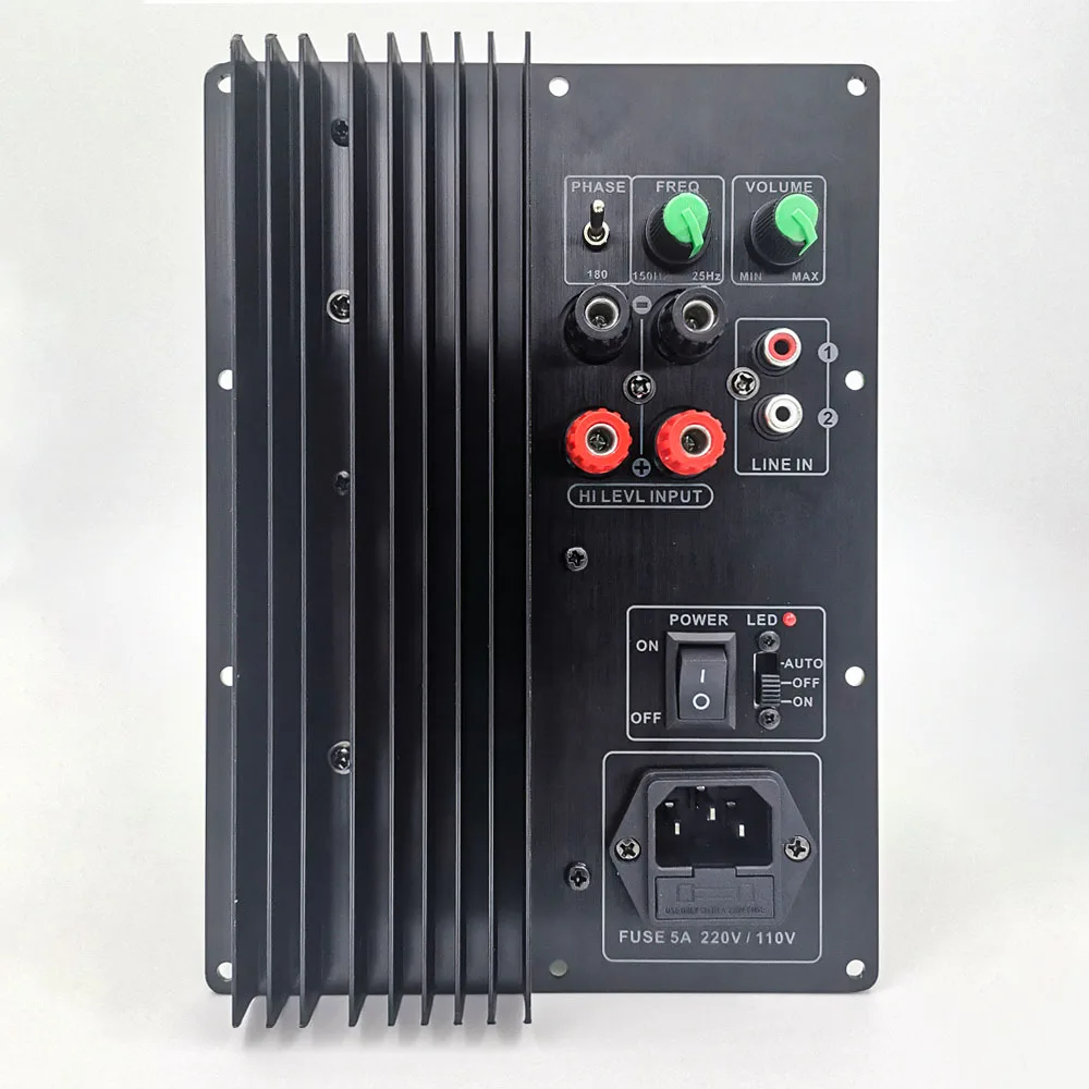 Neue 110-220 V schwere Bass-Aktiv-Subwoofer-Verstärkerplatine 5.1 und 7.1 Heimkino-dedizierte Subwooferplatine 4 Ohm 200 W 8 Ohm 100 W – Detail 1
