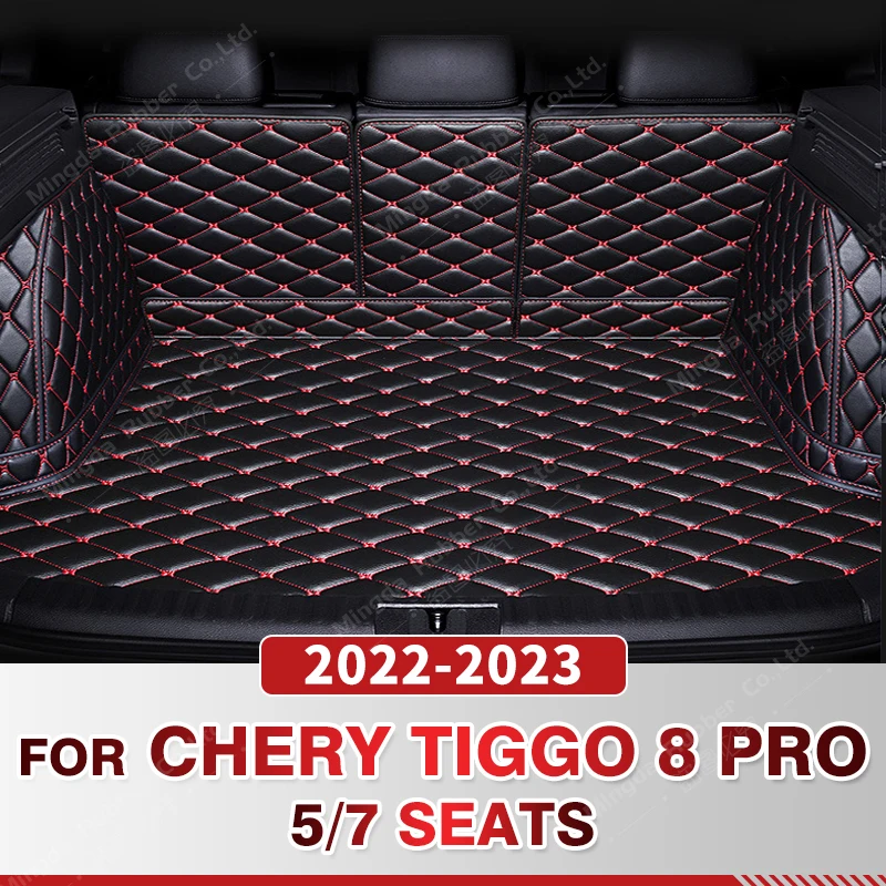 

Auto Full Coverage Trunk Mat For Chery Tiggo 8 Pro 5/7-Seat 2022 2023 Car Boot Cover Pad Cargo Interior Protector Accessories