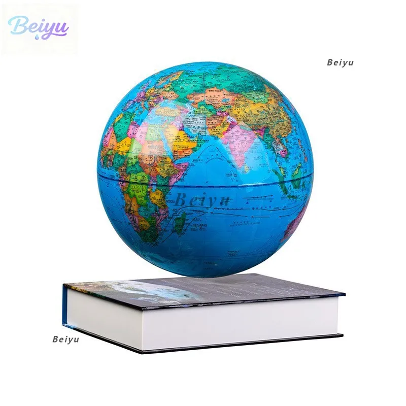 for Book Base 14cm 6 Inch Magnetic Levitation LED AR Globe Self-Turning Luminous Creative Gift Office Ornament