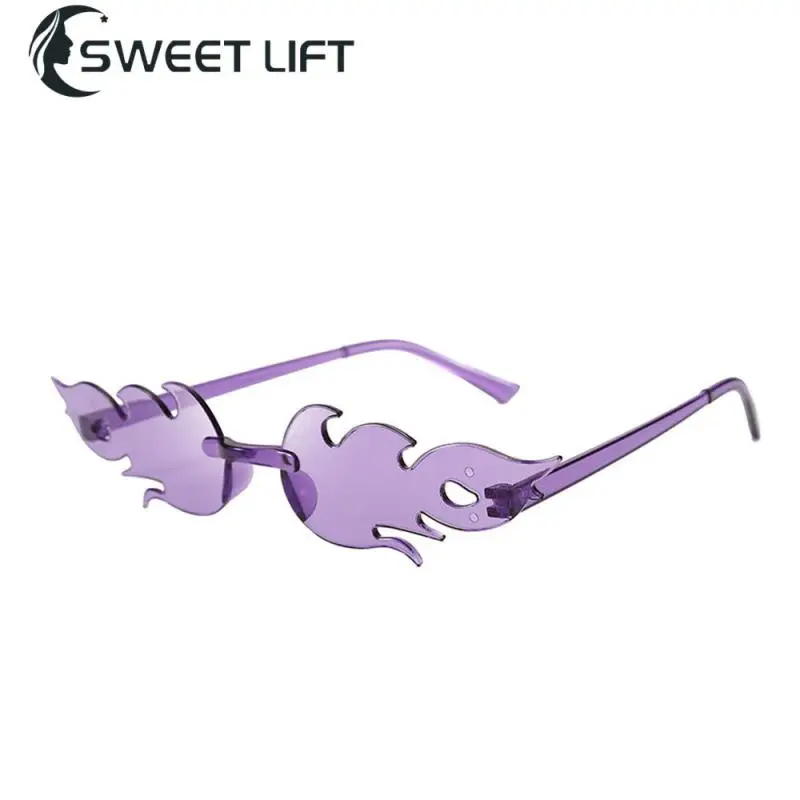 Glasses Portable Flame Sunglasses All-in-one Mirror Sunglasses Candy Color