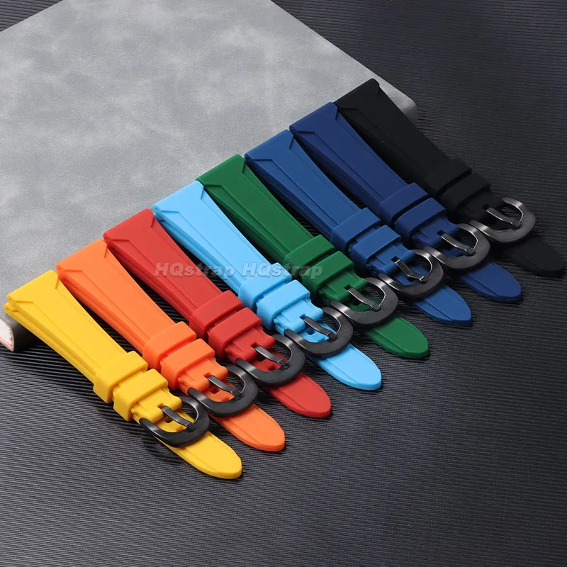 22 مللي متر 24 مللي متر 26 مللي متر سيليكون حزام عالية الجودة المطاط لينة حزام (استيك) ساعة ل Seiko سوار ساعة ذكية العالمي معصمه اكسسوارات