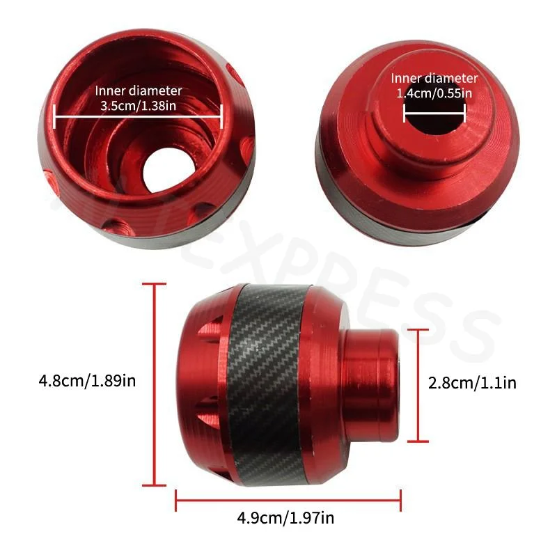 Universal Durable Motorcycle Front Suspension Cup Frame Slider Protector Fall Protection for Commuters and Tourers