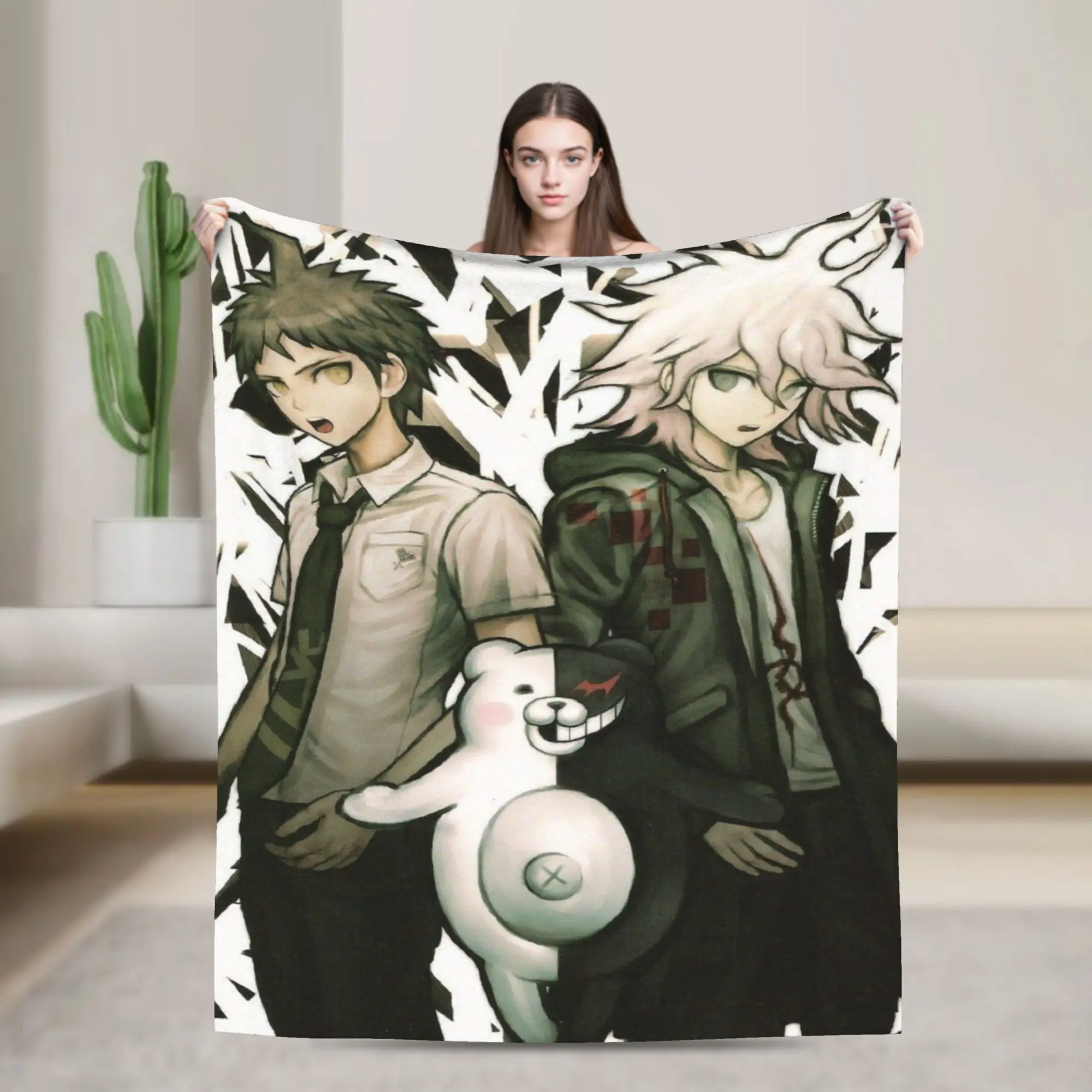 Relax Nagito Komaeda The Ultimate Blanket Merch Sofa Decorative  Throws And Blankets Lightweight Thin Fleece for Bedroom