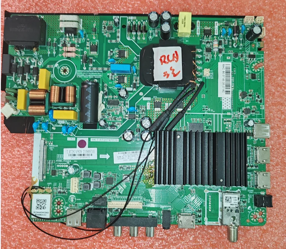 HK.T.RT2874P839 Three in one WiFi network 4K TV Android motherboard   140--165V 570ma   for  RCA   LG  or ≡KO  tv