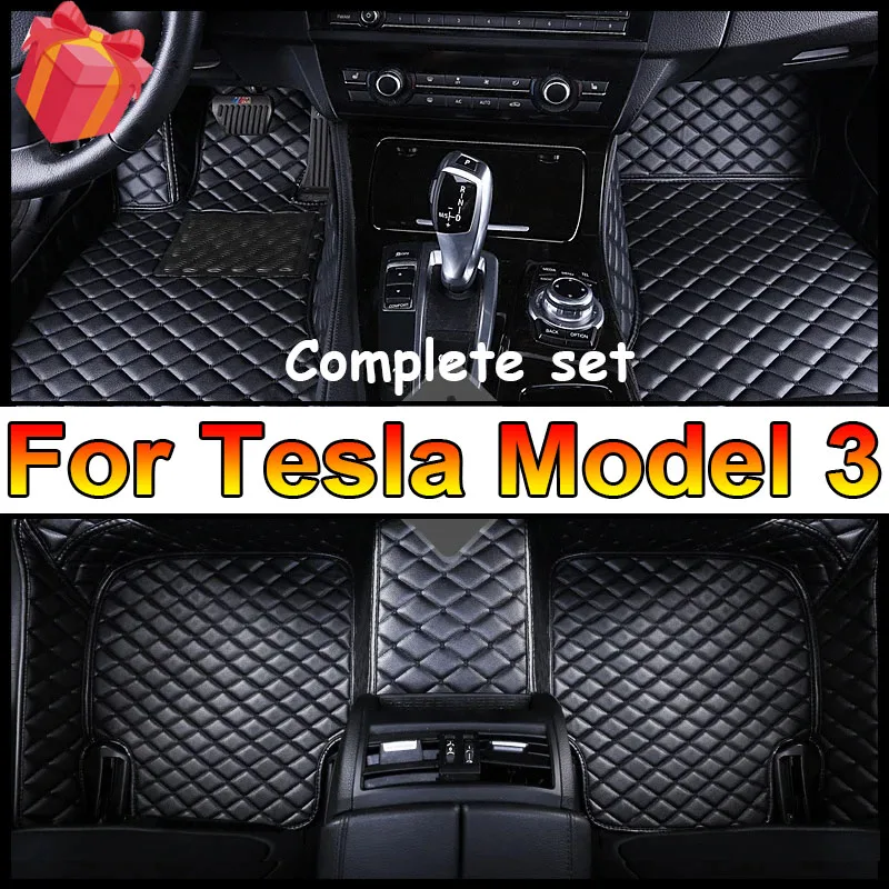 

Автомобильные коврики на заказ для Tesla Model 3 2019 2020 2021 2022 года, детали интерьера автомобиля, автомобильные аксессуары, ковер