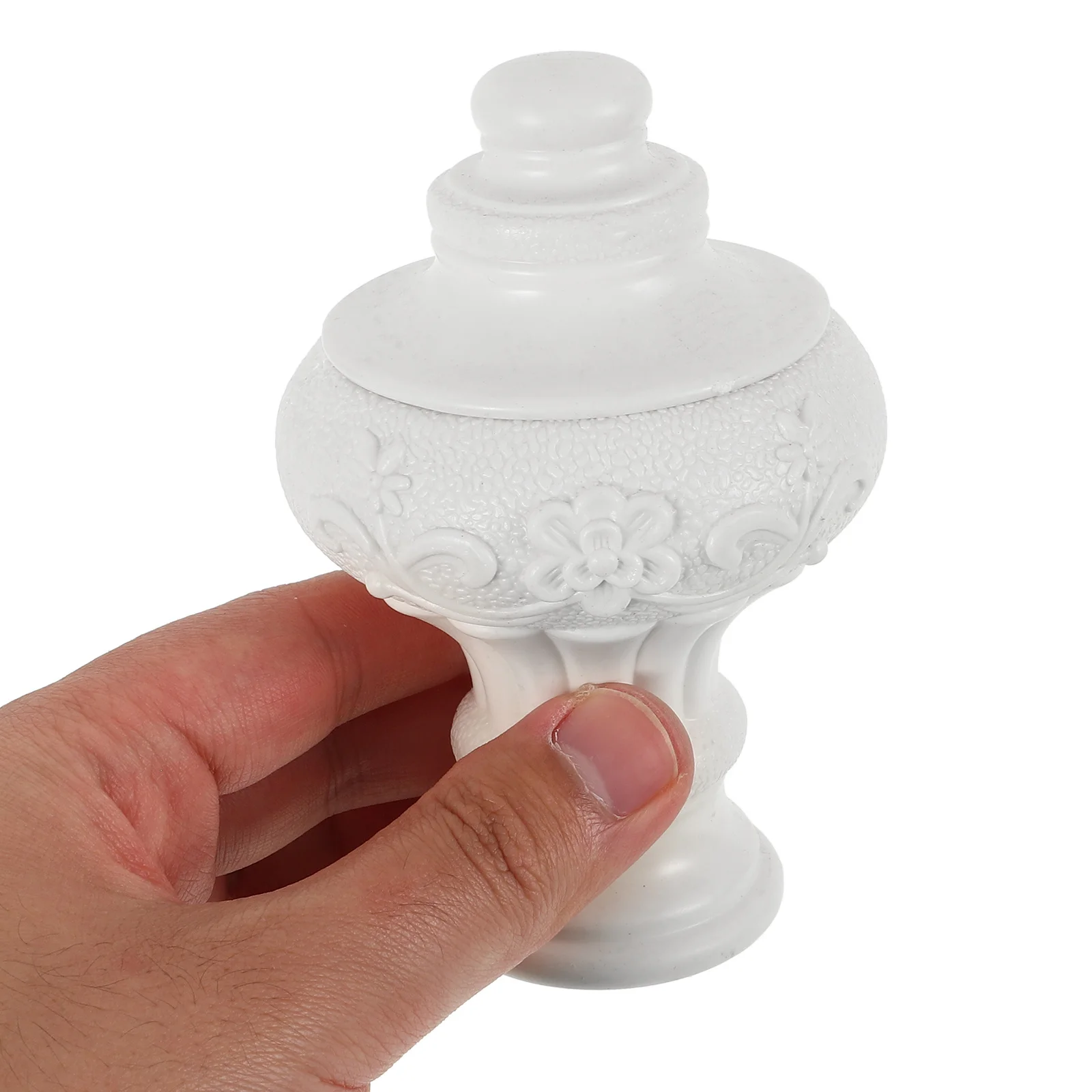 

Roman Pole Finials Modern Metal Curtain Rod Ends Decorative End Caps For Home Hotel Window Drapery Fitting