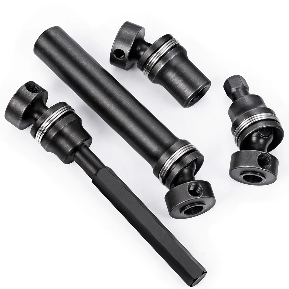 YEAHRUN 2Pcs Steel Drive Shaft for E-Revo Summit VXL Slash 4WD 1/16 RC Car Upgrade Parts