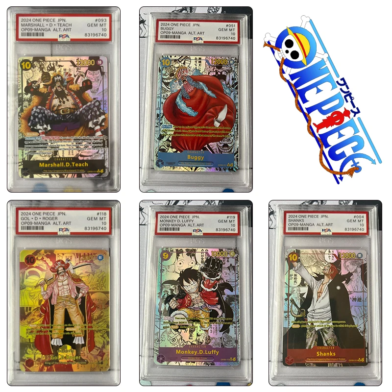 

Diy Homemade One Piece Табло Шанкса Маршалл D Teach Луффи Багги Роджер Коллекция персонажей Флэш-карта Мультяшная игрушечная карта Подарок