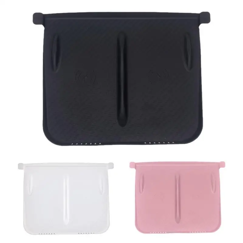 For Tesla Model 3/Y Wireless Charger Pad Center Console Organizer Accessories Silicone Charging Mat Station Anti-Slip Cover Case