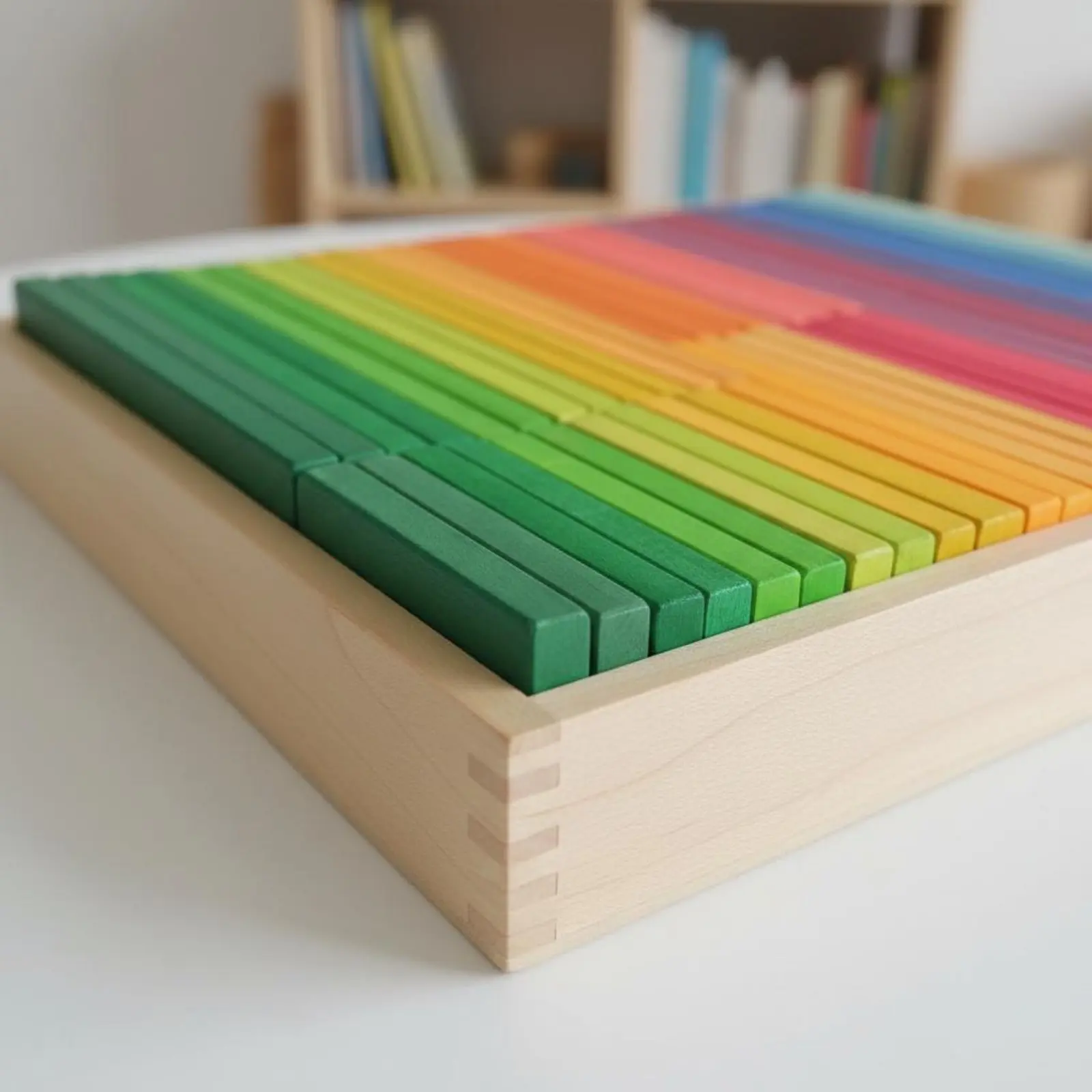 

Wooden Rainbow Blocks Early Learning Rainbow Stacking Set Wooden Arch Blocks Polished Wood Easy to Grip for Preschoolers