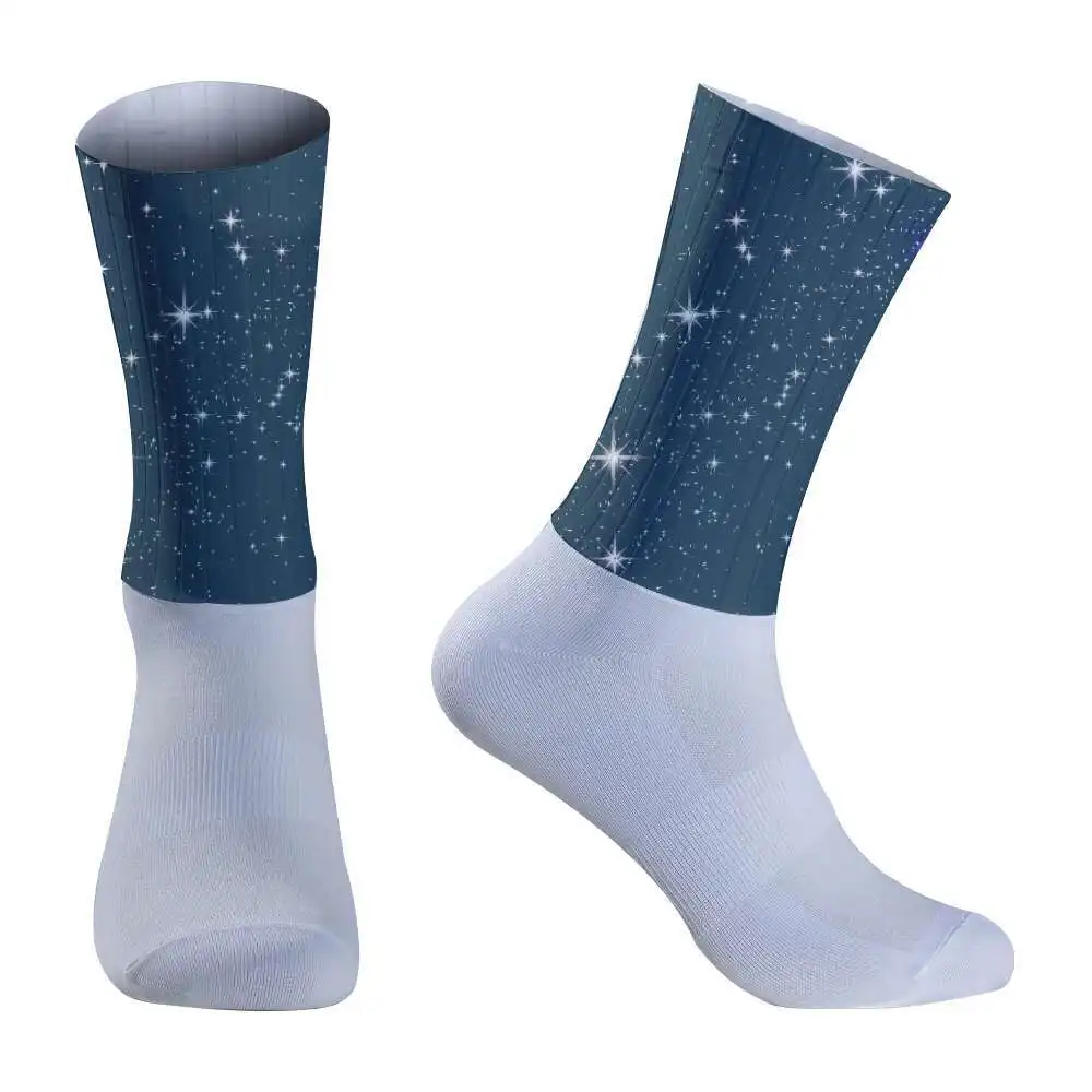 Socks Anti Slip Silicone Summer Aero 2023 Whiteline New Cycling Socks Men Bicycle Sport Running Bike Socks Calcetines