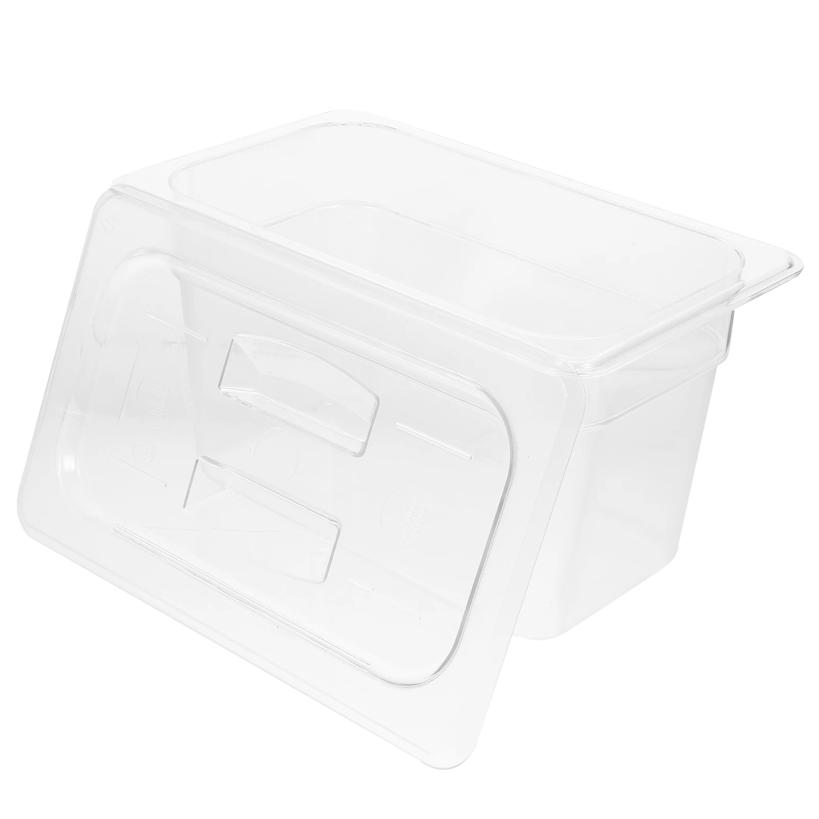 

1 set 1 Set Of 3 Clear Food Pans Lids Transparent Stackable Storage Containers For Fruits Vegetables Snacks Dessert Tray Kitchen