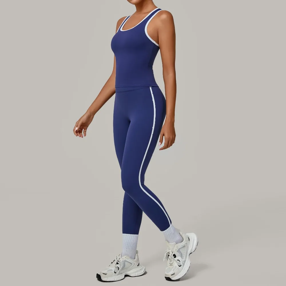 

Мягкий активный женский спортивный костюм контрастного цвета, плотный телесный костюм для йоги, комплекты для бега на открытом воздухе, фитнеса, йоги, спортивная одежда для тренировок в тренажерном зале