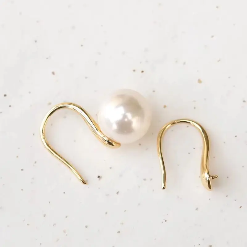 

2PCS 14.5x9.5mm14K Gold Color Versatile High Heels Ear Hooks Empty Holders, Earrings Accessories DIY Handmade Charm Accessories