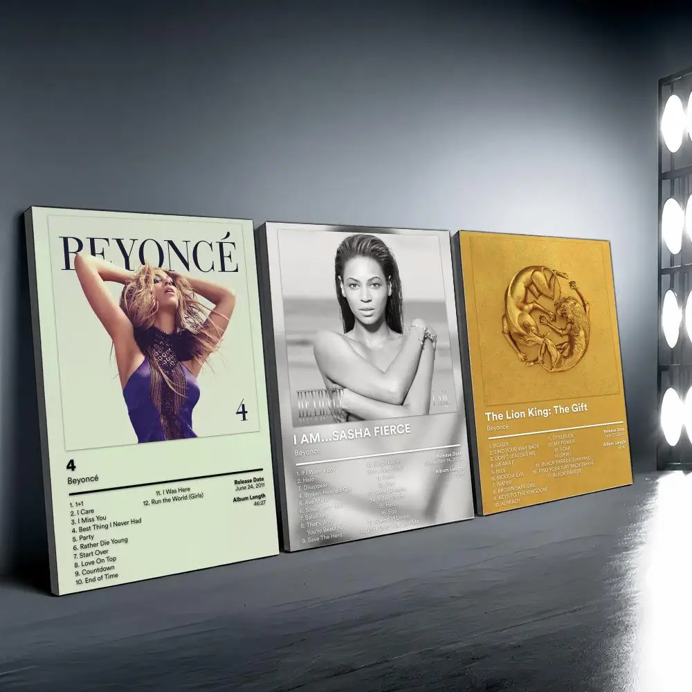 Singer B-Beyonce Album Cover Poster Vintage Wall Art Aesthetic Room Decor Print Living Room Bedroom Home Decoration