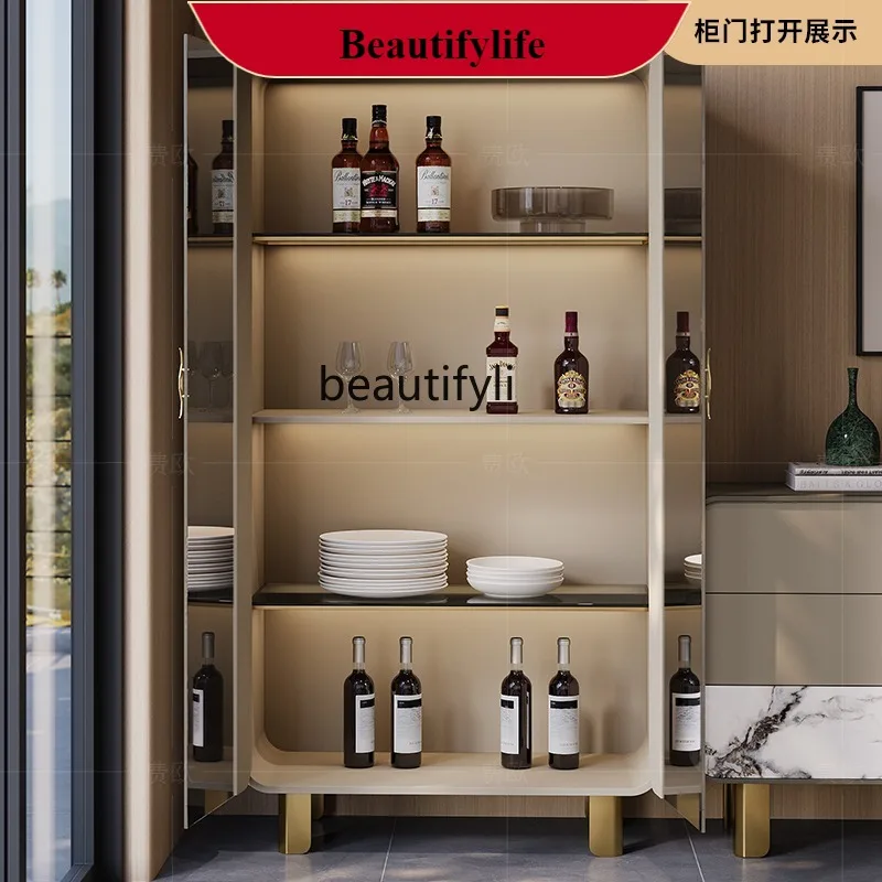 

G1218 Light Luxury Glass Wine Cabinet Wine Display Cabinet Restaurant Wall-mounted Storage Room Fashionable Modern Bookshelf