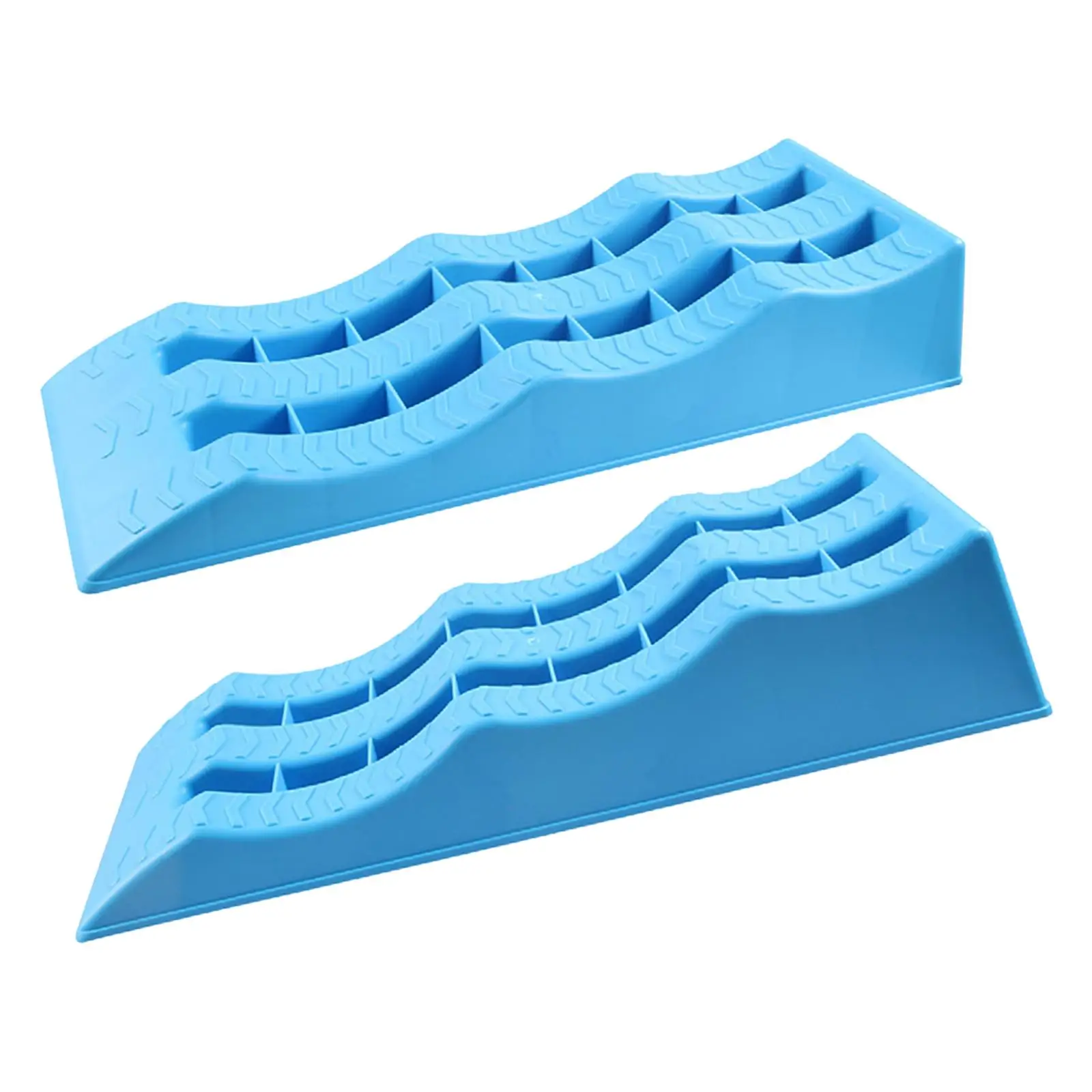 2x RV Leveling Ramps Universal on Uneven Ground Easy to Install Sturdy Car Pad