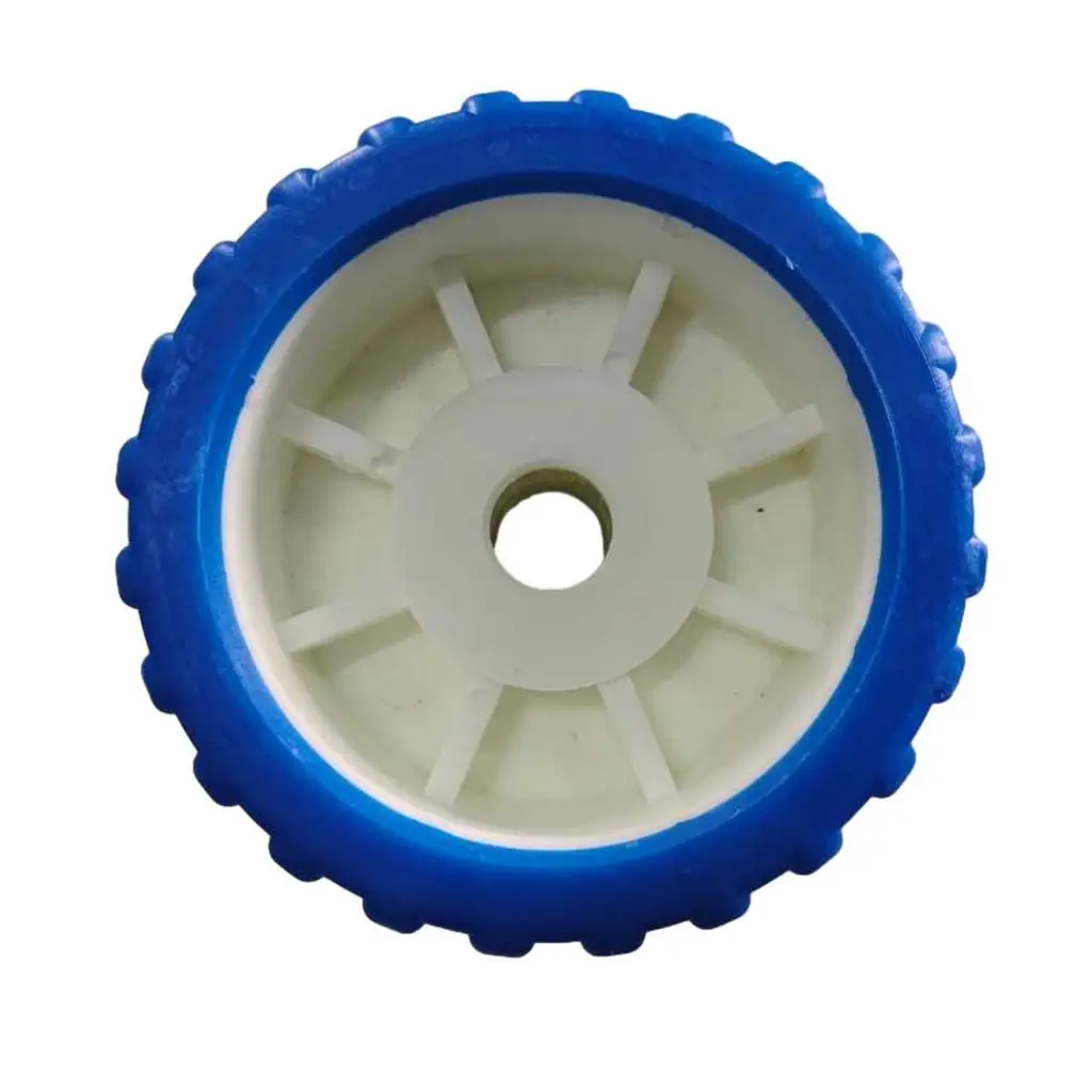 Durable Ribbed Wobble Roller Blue Boat Trailer Replacement Kit Plastic Roller for Accessories Boat Equipment and Fittings