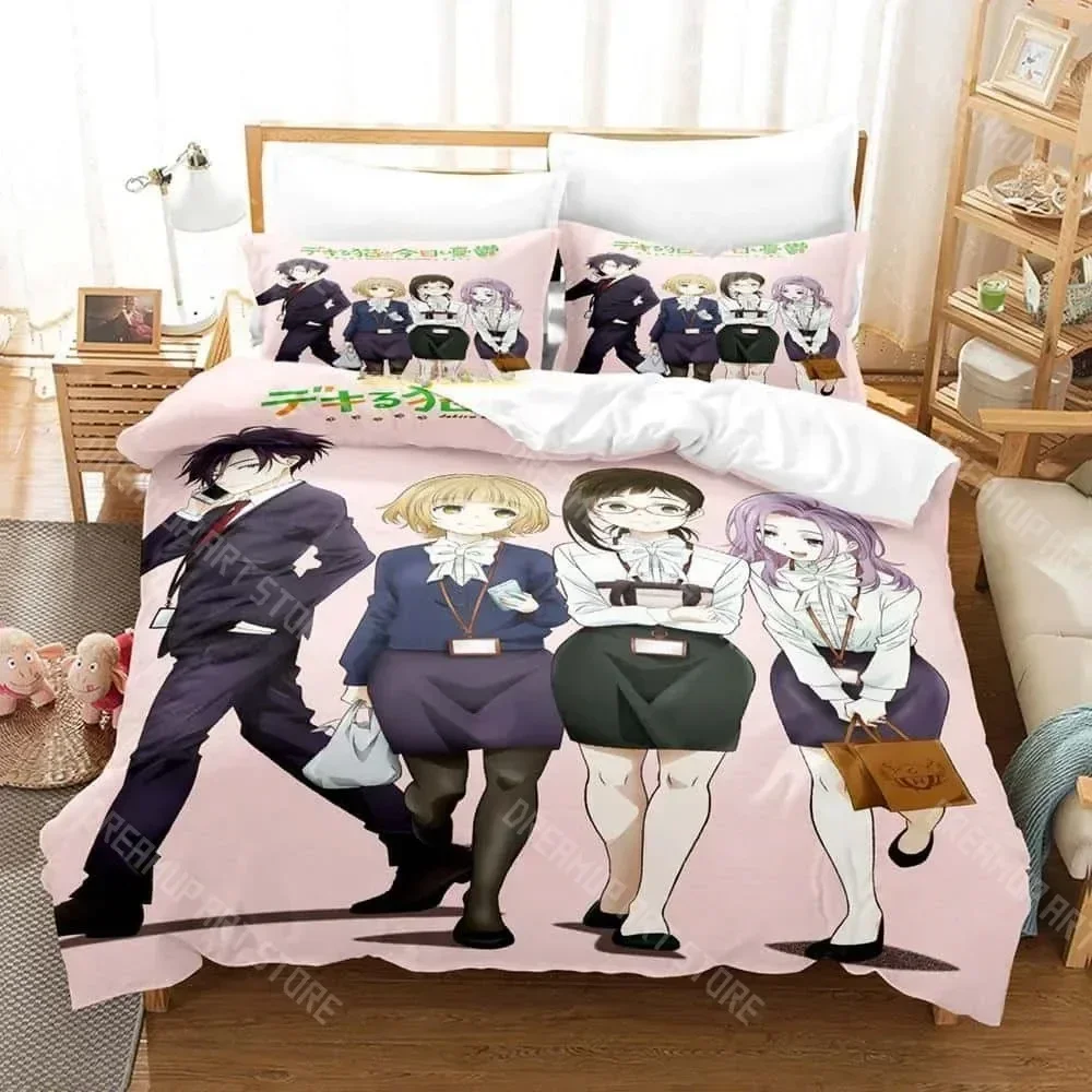 Exquisite 3D Print The Masterful Cat Is Depressed Again Today Bedding Set Cartoon Anime Three-piece Set Adult Kid Bedroom Duvet