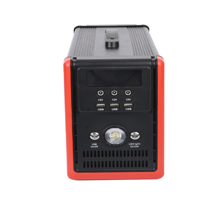 Solar power station with 40ah 60ah Lithium battery UPS portable power bank with car jump starter