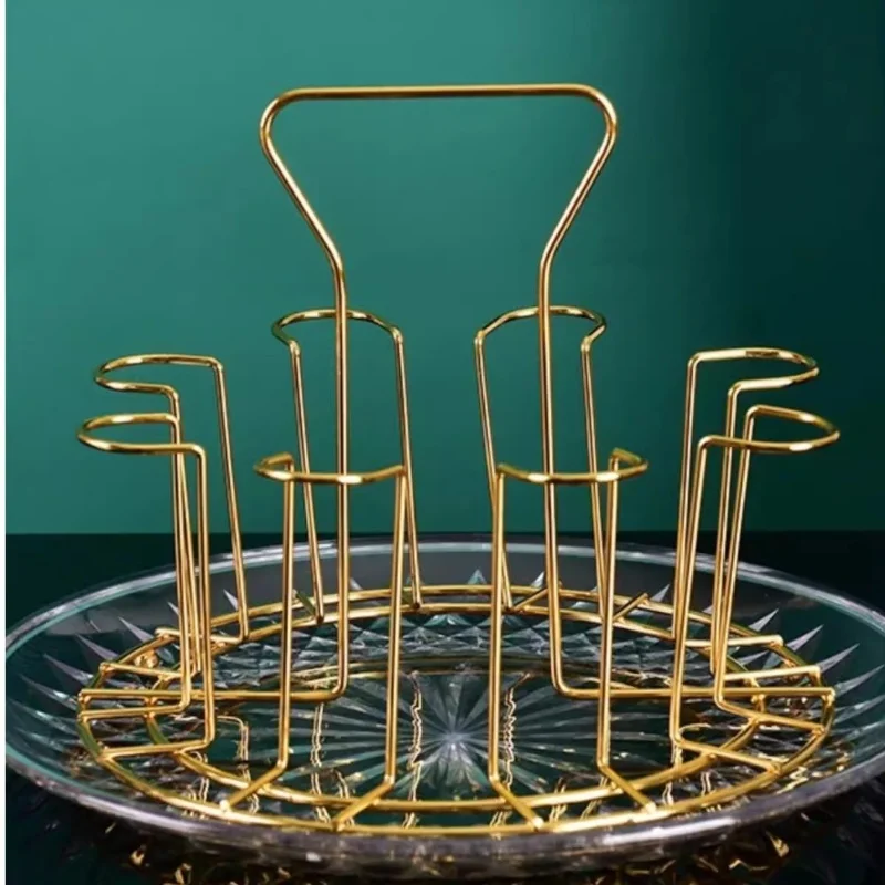 

Innovative Cup Holder Tea Cup Inverted Storage Rack Glass Cup Draining Stand Home Organization Cupboard Cup Storage Tray