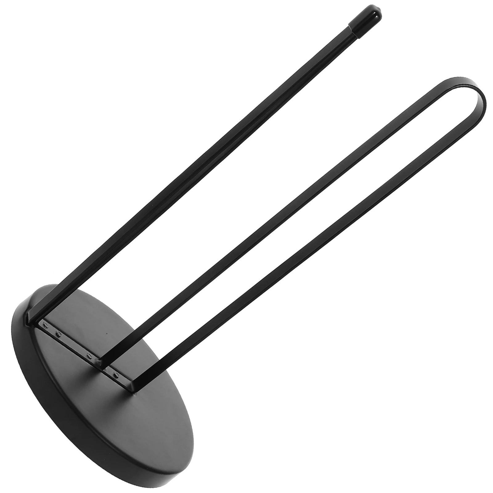 

Kitchen Paper Towel Holder Black Stainless Steel Large Countertop Storage Dispenser Tissue Rack Vertical Roll