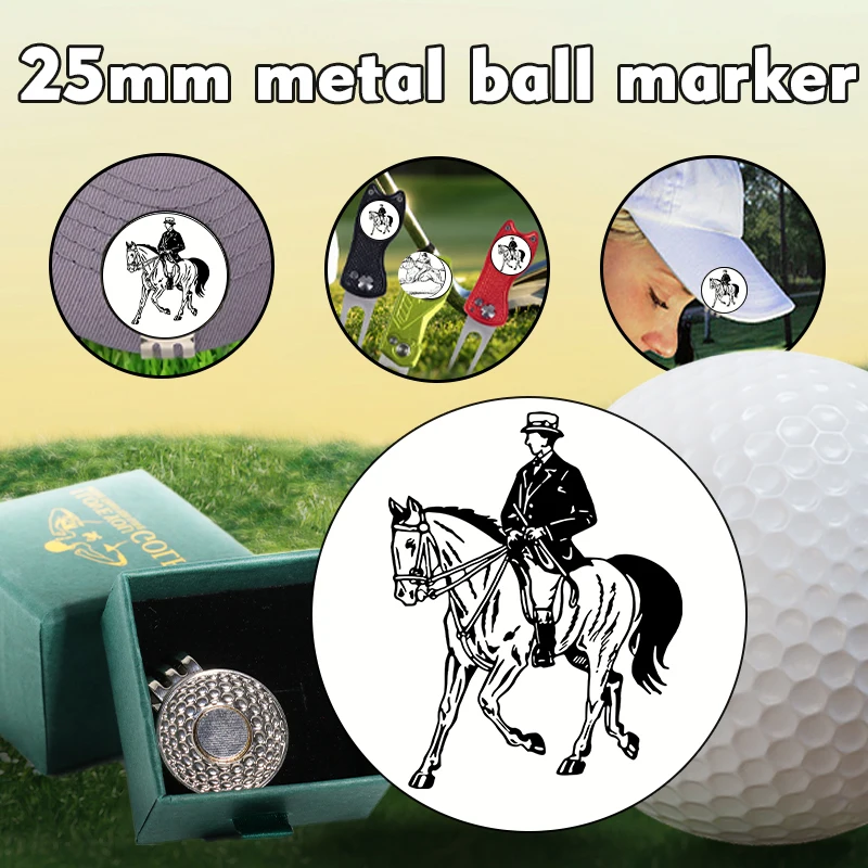 Magnético Golf Ball Marker Hat Clip, Cap Clip para Veículo, Meninas Training Aids, Gift Box, entusiastas do golfe