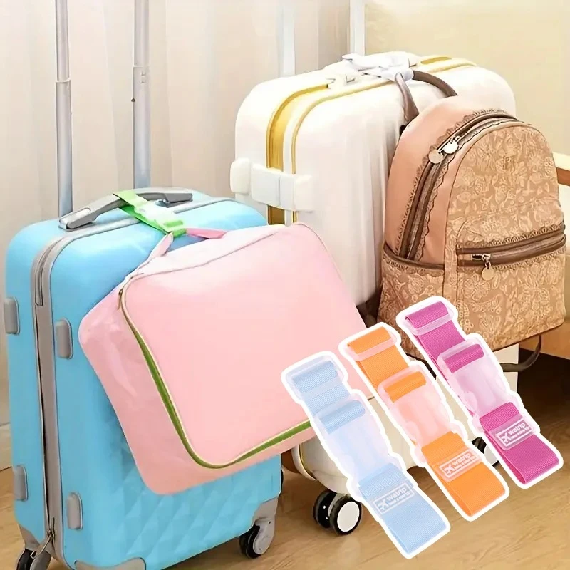 2Pcs Luggage Carrying Clip Straps Por Preventing Luggages Shifting Suitcase Holdalls Straps For Business Trip Backpack