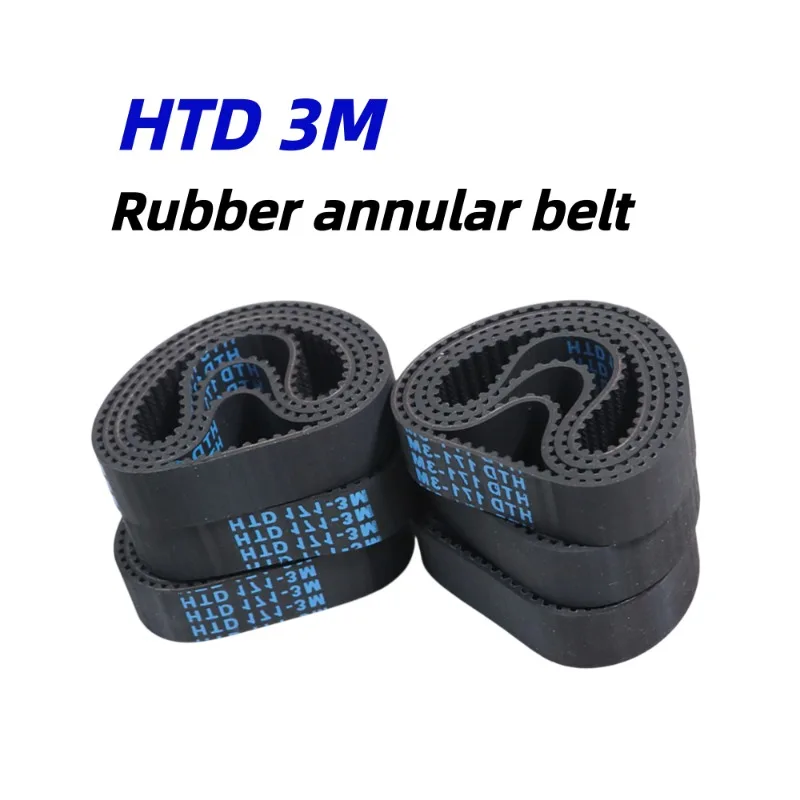 HTD 3M Rubber Timing Belt High Quality Closed Loop Synchronous Belt Perimeter 393-534mm Width 6/10/15/20mm Industrial Drive Belt