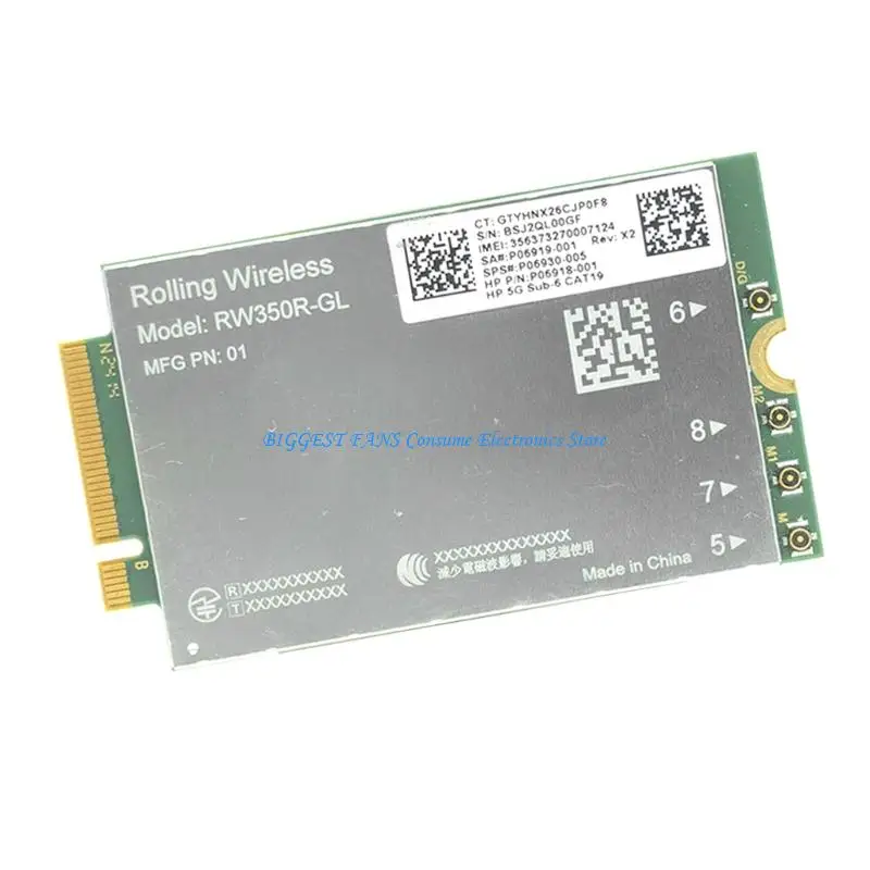 

RW350R-GL Модуль LTE Cat16 M.2 Приемник GNSS Карта WWAN 4G Сетевая карта Wirele