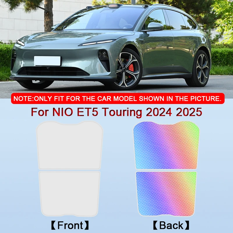 

Car Clip-on Sunroof Skylight Blind Shading Cover Colorful Ice Crystal Auto Roof Sunshade Accessory For NIO ET5 Touring 2024 2025