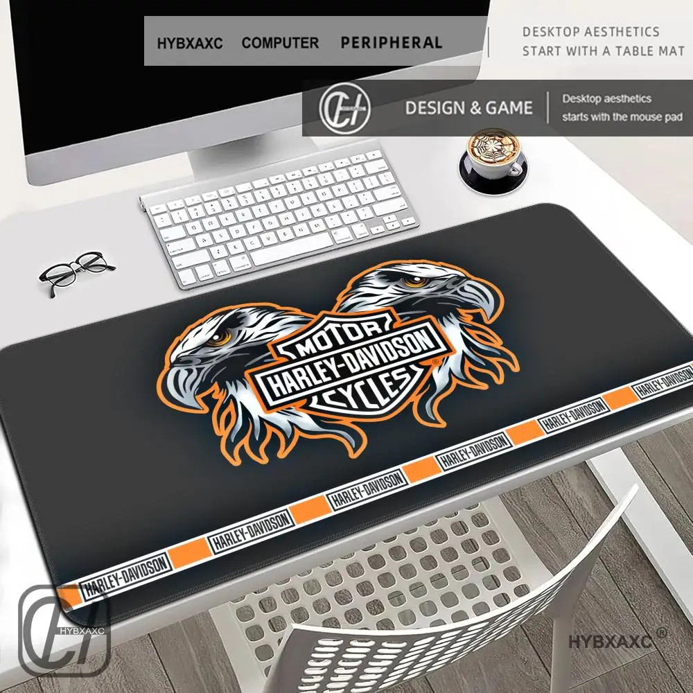 

HYBXAXC E-Eagle H-Head Motorcycle Style Mouse Pad Non-Slip Rubber Mat Large Gaming Keyboard Pad for Decor Large Gamer Mousepad