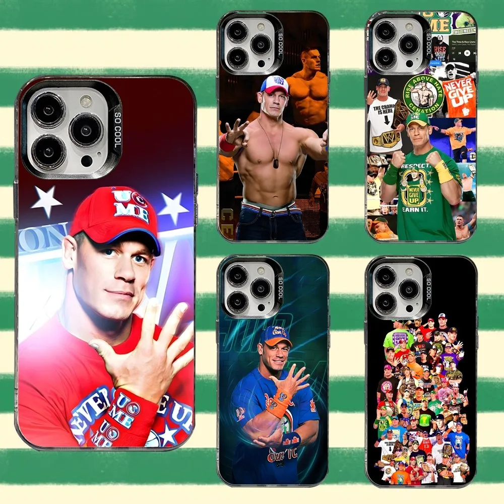 

Wrestling Star John Cena Phone Case For iPhone 16,15,14,13,12,11,8,7,Pro,Max,Plus,Mini,XS,SE Anti Fall Black Matte Hard