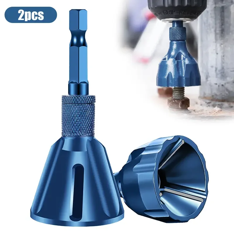 

2pcs Steel Thread Deburring Tool Set 3-20mm 5-25mm for Screw Repair Bolt Trimming Precision Work