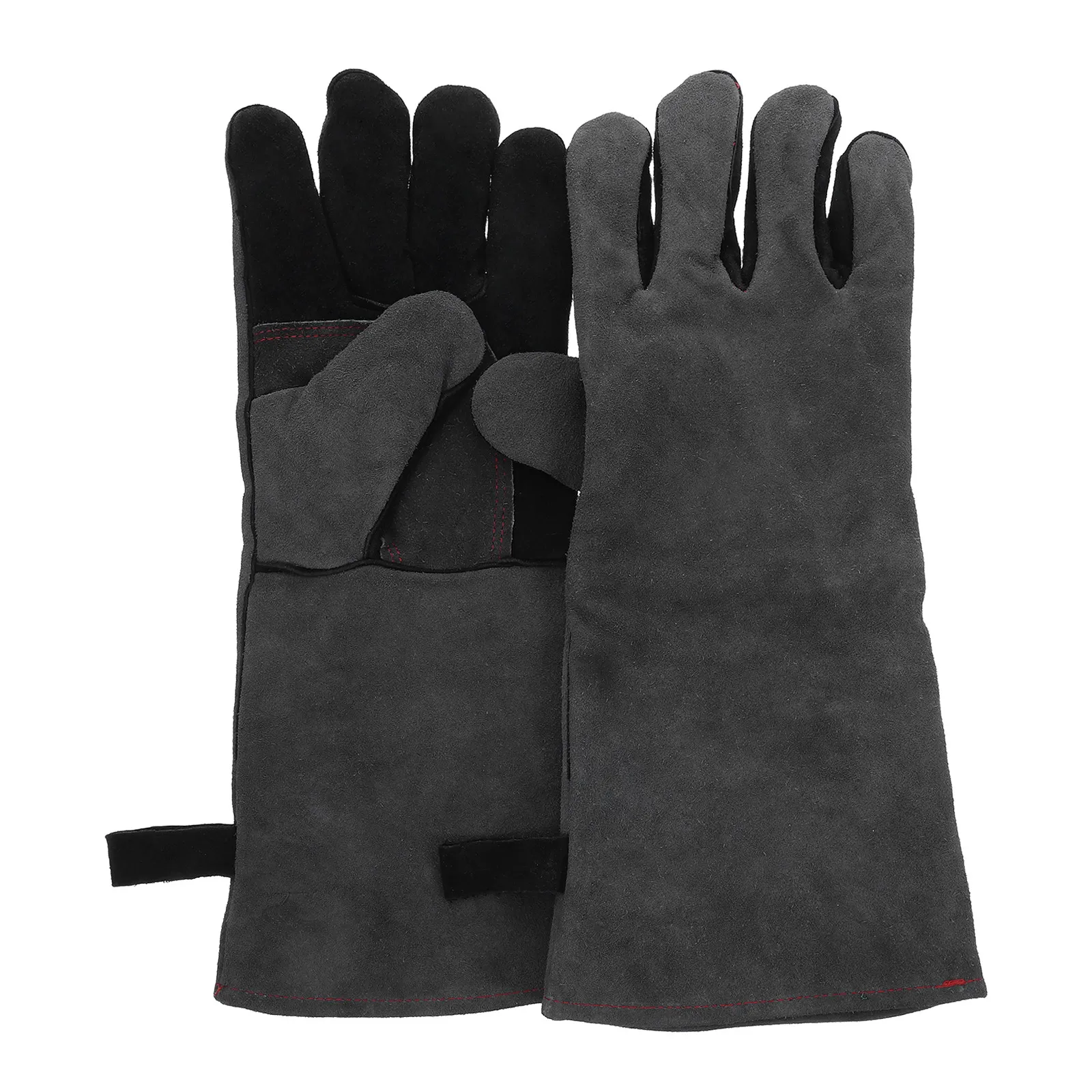 

Пара термостойких перчаток для барбекю, сверхпрочные, для духовки, камина, приготовления пищи на открытом огне, изолированные, огнеупорные