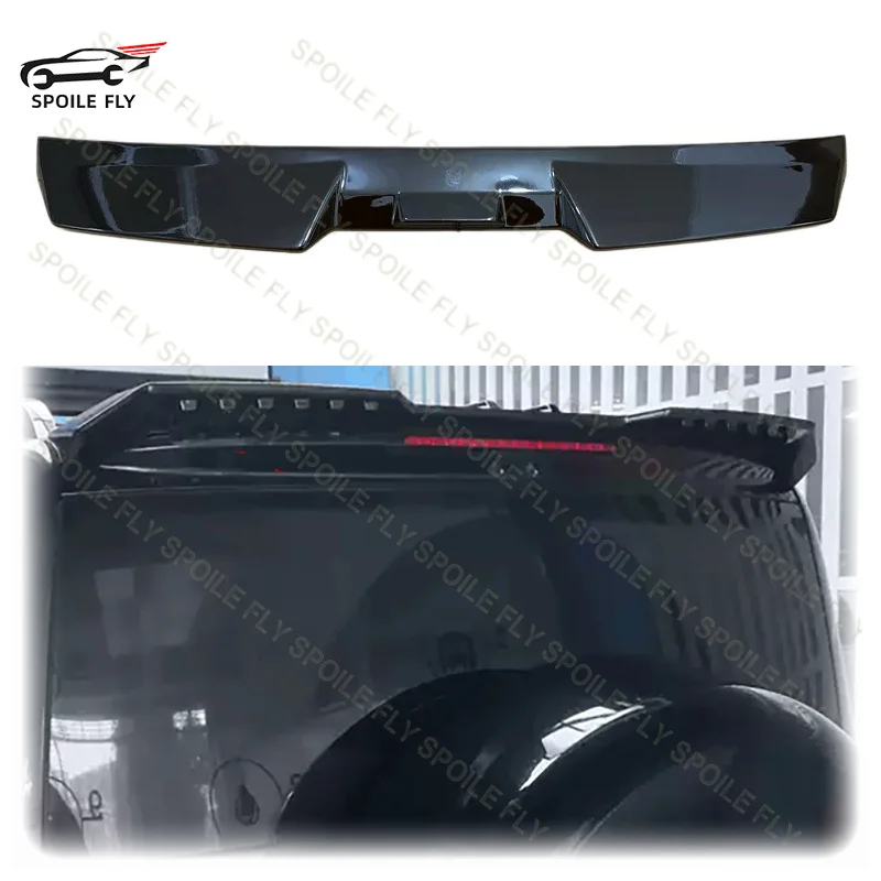 For BYD Leopard 5 Denza B5 2024 2025 2026+ MC Style High Quality ABS Car Rear Roof Wing Spoiler Body Kit Glossy Black