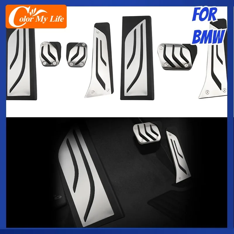 

Car Pedals Fit for BMW X3 X4 G01 2018 2019 2020 2021 Fuel Gas Brake Clutch Foot Rest Dead Pedal Pad Cover Replace