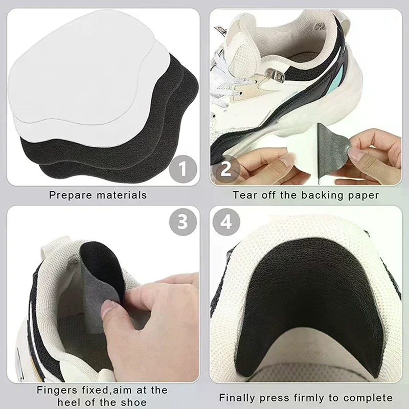 Juego de 6 parches para calzado deportivo, parches de reparación para la parte superior del calzado, plantillas, protectores de talón para zapatillas, parches adhesivos para reparar el desgaste del talón