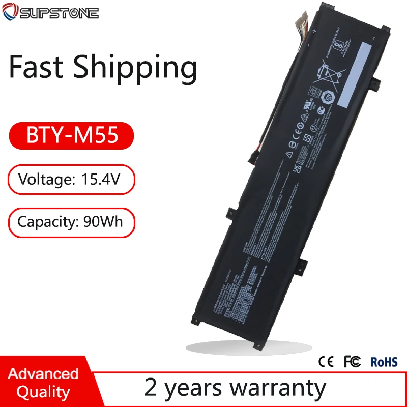 

BTY-M55 925QA055H Laptop Battery For MSI Alpha 15 17 B5EEK,B5EX,A3DDK,A4DEK,Pulse GL66 12UGK,Sword 15 A11UG,B12UGSZ,4ICP5/63/133