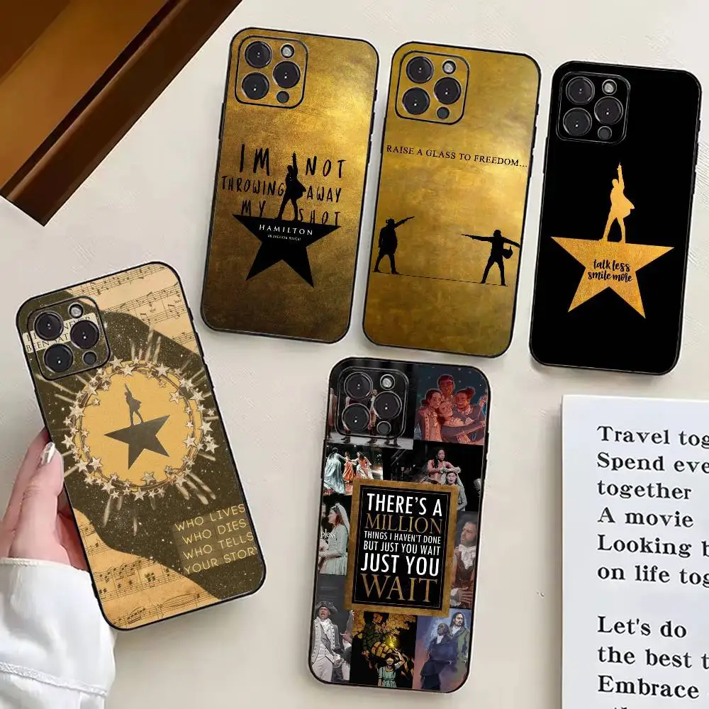 

H-hamilton Musical L-Lyrics Phone Case Silicone Soft For IPhone 17 16 15 14 13 12 11 X XR Plus Pro Max Plus