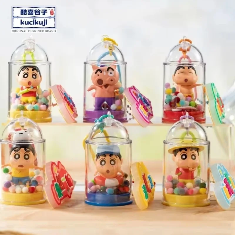 

New Kucikuji Crayon Shin-Chan Good Luck Fashion Series Blind Box Pendant Kawaii Crayon Shin-Chan Accessories Doll Kids Gift