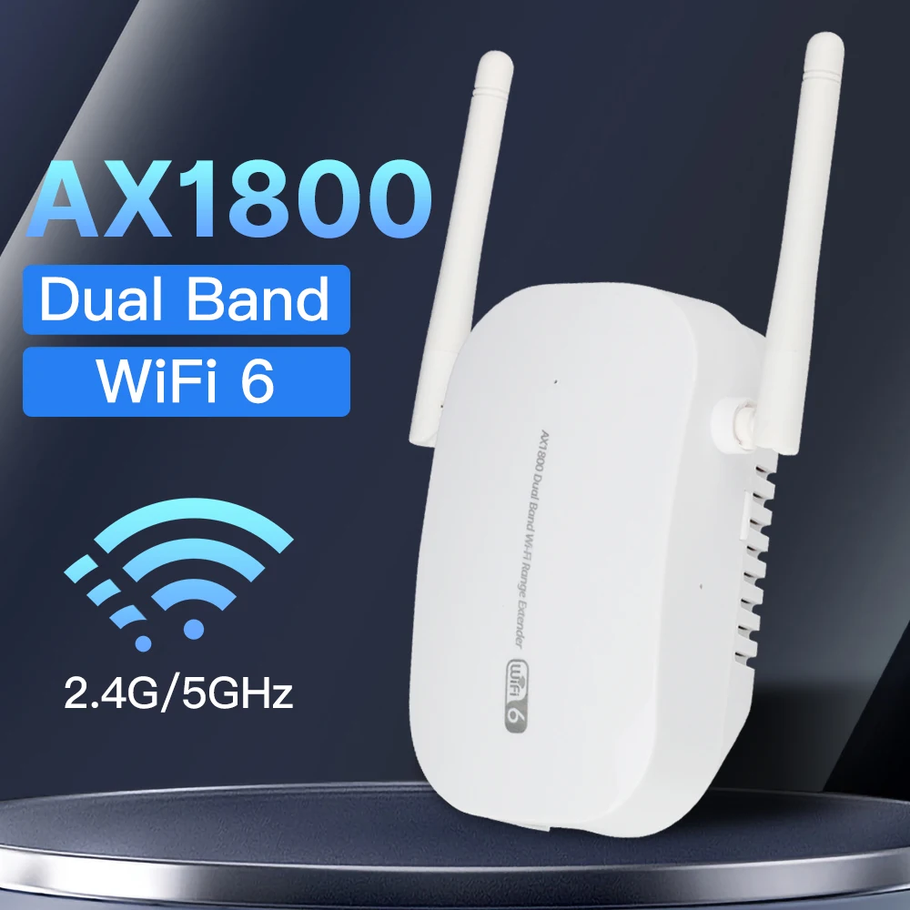 

WiFi 6 AX1800R двухдиапазонный Wi-Fi повторитель 2,4 ГГц/5 ГГц 802.11AX беспроводной расширитель диапазона с вилкой европейского стандарта усилитель для домашнего офиса