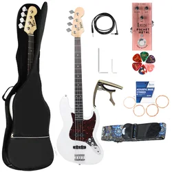 IRIN 4 Strings White Electric Bass Guitar A Must Have Plucked Instrument for Modern Music Jazz Bands Electric Bass Guitar