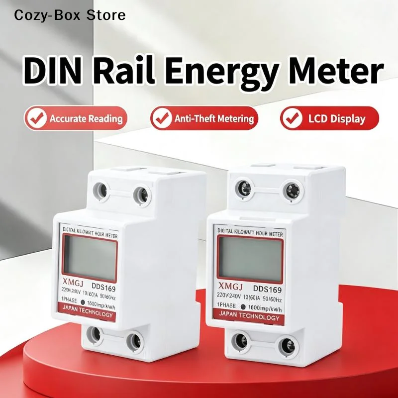 [ZY]220V Single Phase Electric Energy Meter KWh Meter Submeter Electrical Sub Meter For Electric[ZY]
