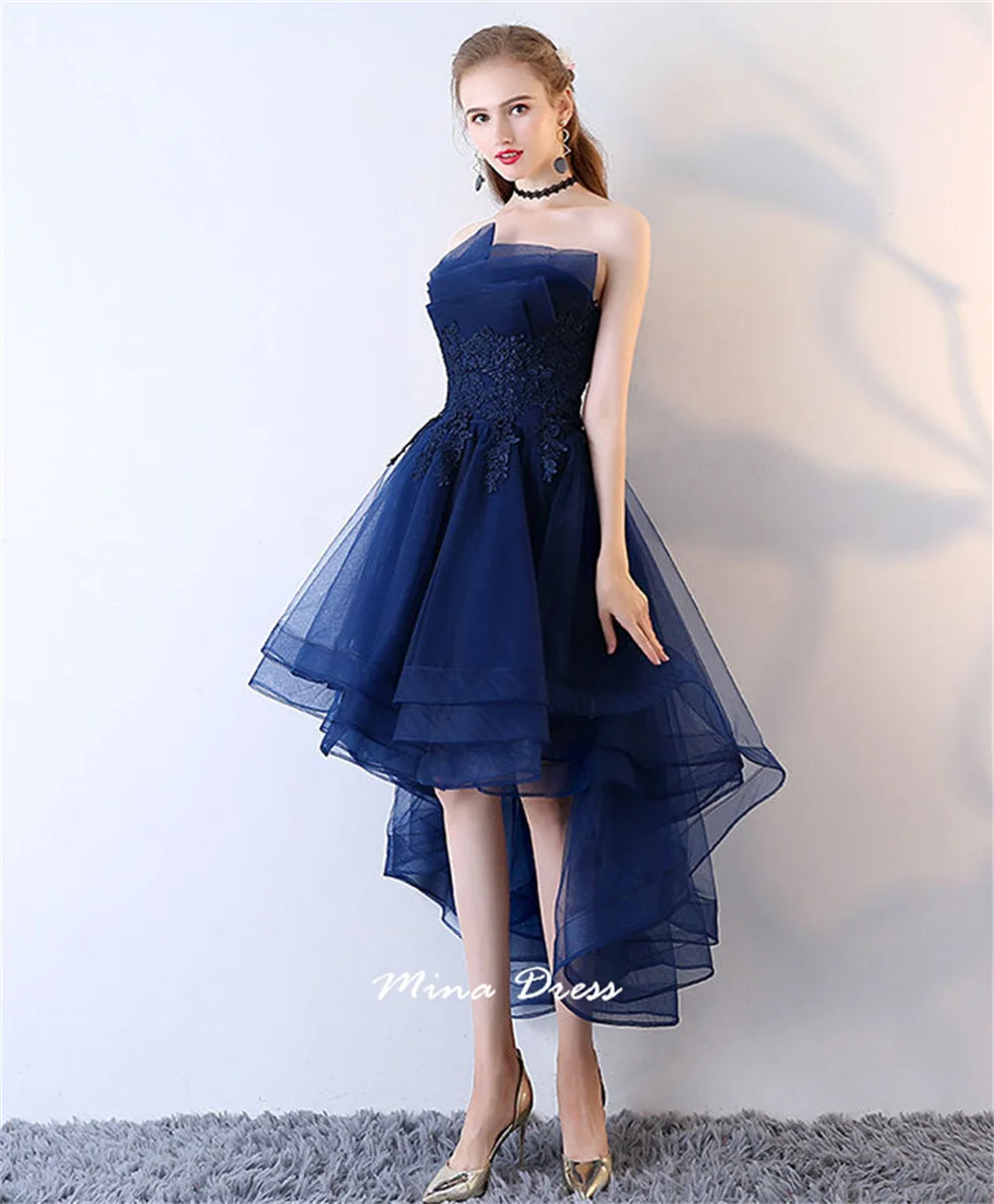 Mina Sleeveless Multi-layer Evening Dress Woman Party Dresses 2025 High and Low Ball Gown Dress for Wedding Guests Customized