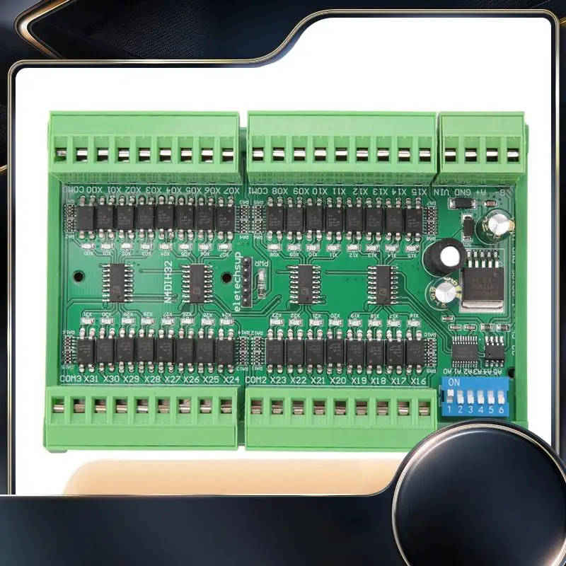 

32Ch Isolated Digital Input RS485 Modbus Rtu Controller DC 12V 24V PLC Switch Quantity Acquisition Board-N34R