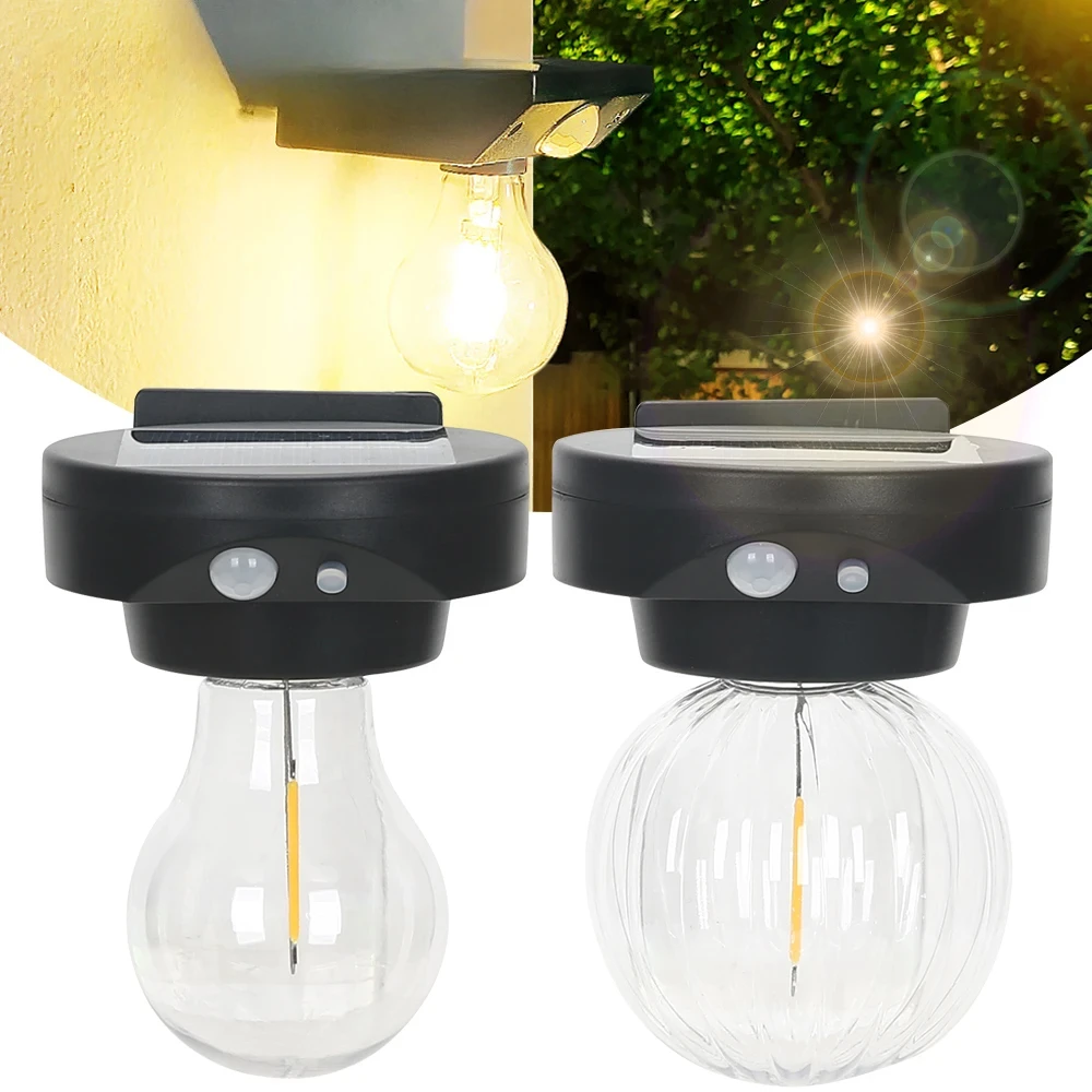 

Новая солнечная вольфрамовая лампа, три режима освещения с индукцией, уличная вилла, сад, двор, водонепроницаемая декоративная настенная лампа