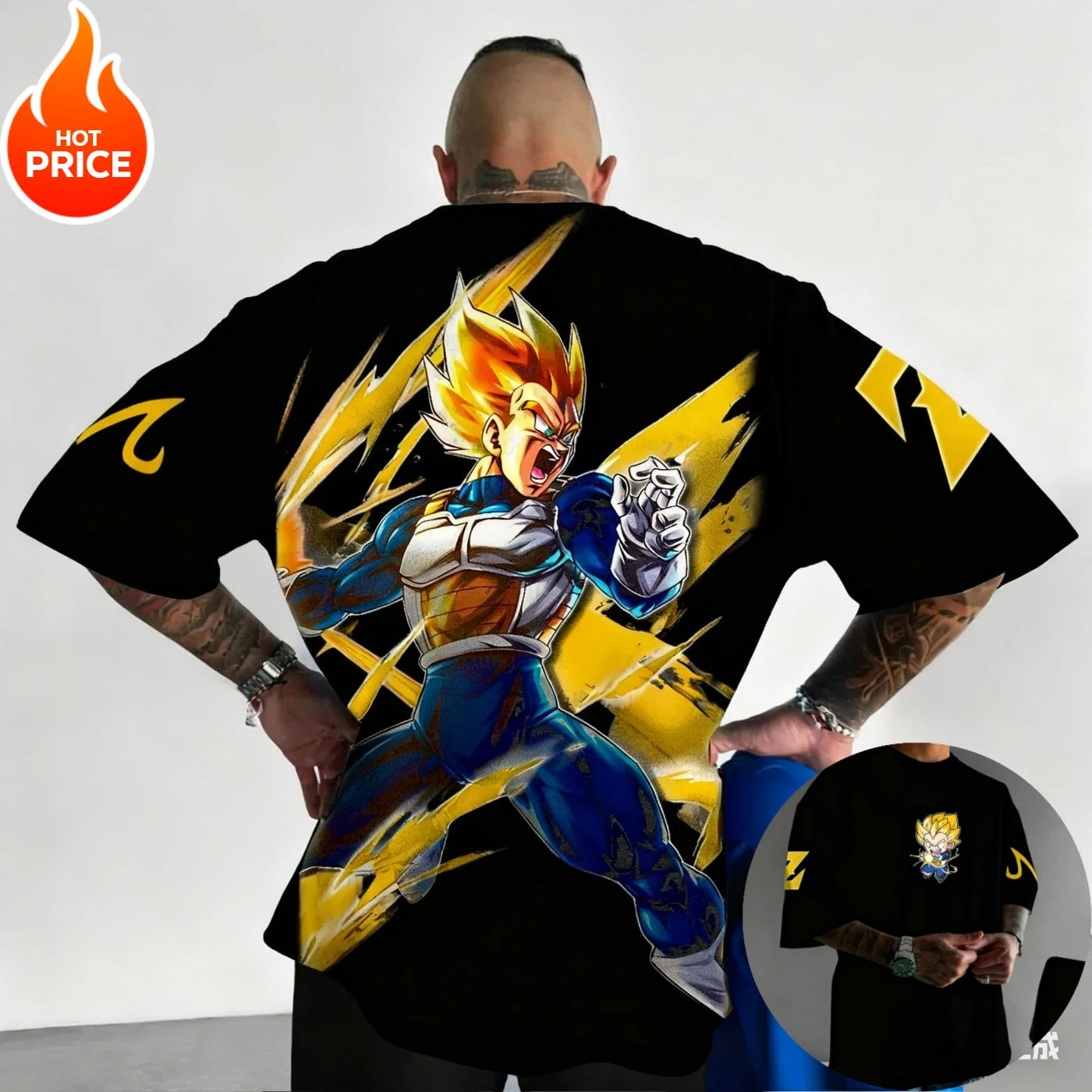 Vegeta Dragon Ball Super Saiyan 하라주쿠 여름 티셔츠 남성 오버 사이즈 빈티지 스트리트웨어 여성 캐주얼 반팔 유니섹스 티셔츠